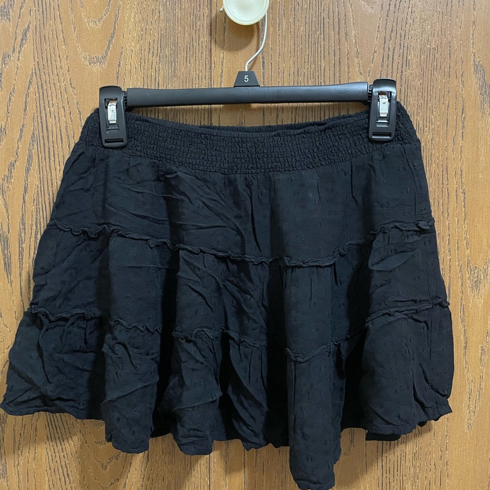 Forever 21 Black Bubble Mini Skirt